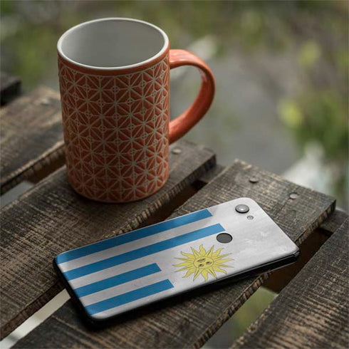 Uraguay Flag Distressed Google Pixel 3a XL Skin